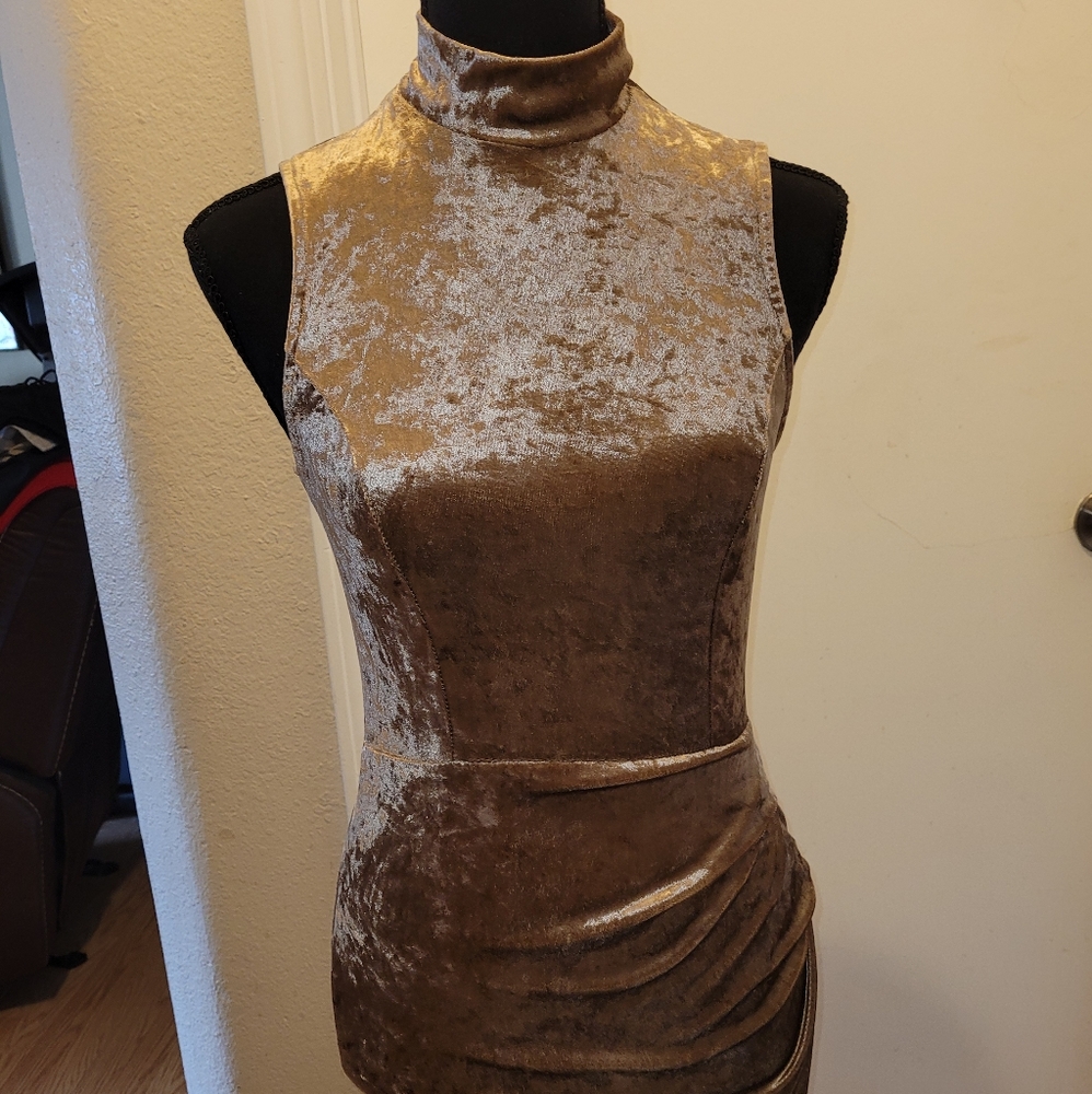 Windsor bodycon brown dress size small